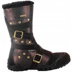 Bartek kozačky se zlatými sponami hnědé – Zboží Dáma