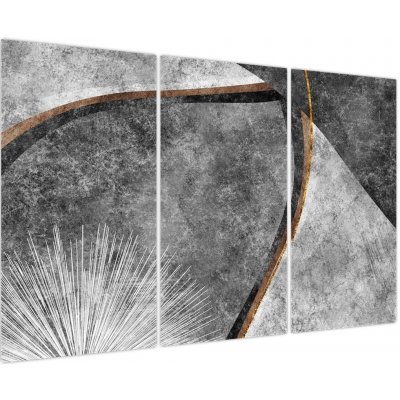 Obraz - Abstrakce v betonu, třídílný 120x80 cm – Hledejceny.cz