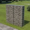 Branka Gabionová zeď s kryty z pozinkované oceli 100 x 20 x 100 cm - Default Title
