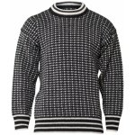 Wooline Norský svetr SEBASTIAN 100% norská vlna černý – Zboží Dáma