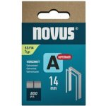 Novus | Spony A typ 53 pro ruční, elektrické a pneumatické sponkovačky Délky: 14 mm, Velikost balení: 800 ks – Sleviste.cz