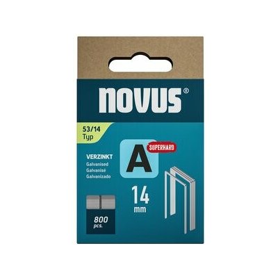 Novus | Spony A typ 53 pro ruční, elektrické a pneumatické sponkovačky Délky: 14 mm, Velikost balení: 800 ks – Sleviste.cz