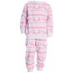 JOYCE Dívčí bavlněné vánoční pyžamo FAMILY DEERS Růžová – Zboží Mobilmania