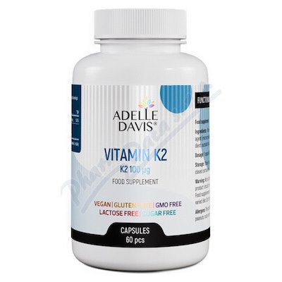 Adelle Davis Vitamín K2 60 kapslí – Hledejceny.cz