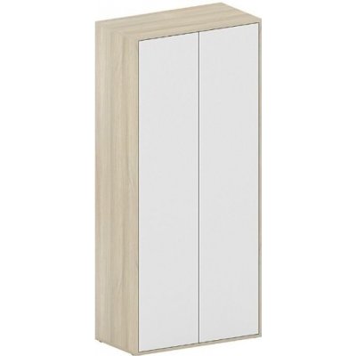 Kancelářská policová skříň FUTURE, 1900x850x450 mm, bílá/dub – Zboží Dáma Kancelářská policová skříň FUTURE, 1900x850x450 mm, bílá/dub – Zboží Dáma