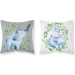 Detexpol Slon šedá Bavlna 40 x 40 cm – Zboží Mobilmania