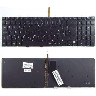 česká klávesnice Acer Aspire M5-581G M5-581T M5-581TG V5-531 V5-571 černá CZ/SK podsvit – Zbozi.Blesk.cz