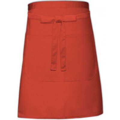 Link Kitchen Wear Pekařská zástěra s kapsou X964T Terracotta Pantone 4840 90x50cm – Hledejceny.cz