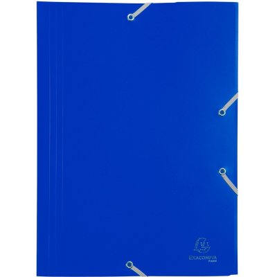 Exacompta spisové desky s gumičkou, A4 maxi, PP, modré – Zbozi.Blesk.cz