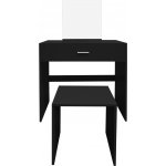 Aga Toaletní stolek s taburetem MRDT13-MB Černý – Hledejceny.cz