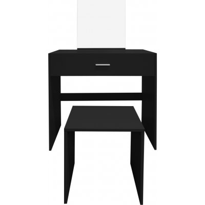 Aga Toaletní stolek s taburetem MRDT13-MB Černý – Hledejceny.cz