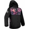 Kojenecký kabátek, bunda a vesta Unuo dětská softshellová bunda s fleecem Basic Černá Kouzelné květiny
