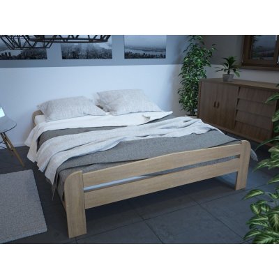 Eureka Hera z přírodního dřeva včetně roštu borovice tmavá – Zboží Mobilmania