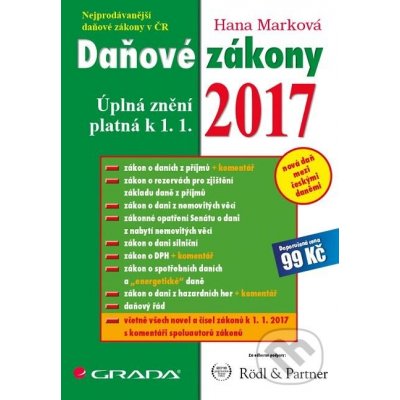 Daňové zákony 2017 - Hana Marková – Zboží Mobilmania