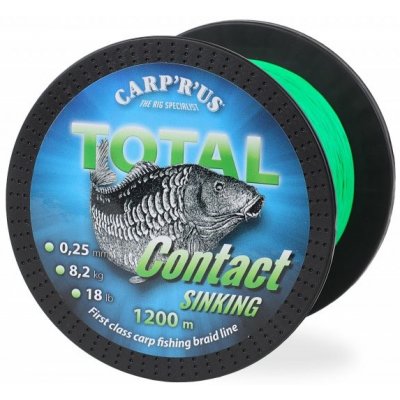 Carp´R´Us Total Contact Sinking Green 1200m 0,25mm 8,2kg