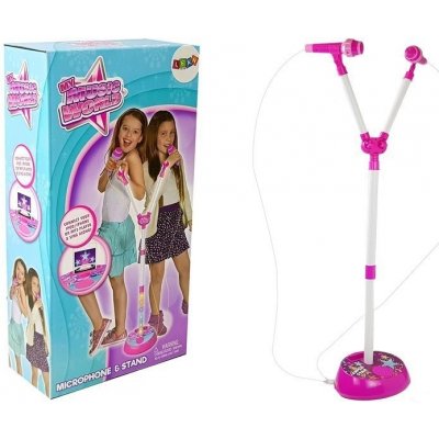 LEAN Toys Duální mikrofonní hudební světlo MP3 LED světelný stojan