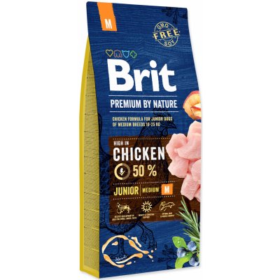 Brit Premium by Nature Junior M 15 kg – Hledejceny.cz