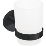 Sapho X-ROUND BLACK sklenka mléčné sklo černá XR903B – Zboží Dáma