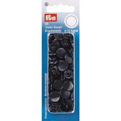 Prym Patentky plastové 12,4 mm, modročerné – Sleviste.cz