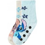 Dětské ponožky 2 páry Stitch / bílá / světle modrá – Zboží Dáma