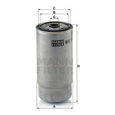 MANN-FILTER Palivový filtr WK 845/7 – Hledejceny.cz