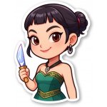 K-Pop Demon Hunters Samolepka Smiling Zoey – Zboží Živě