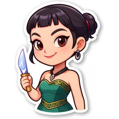 K-Pop Demon Hunters Samolepka Smiling Zoey – Zboží Živě