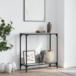 vidaXL Konzolový stolek šedý sonoma 75 x 30,5 x 75 cm kompozitní dřevo 11461.837710 – Zboží Dáma