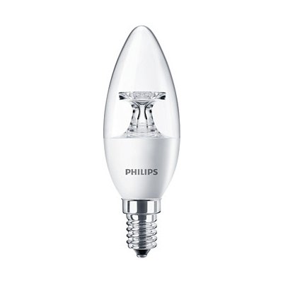 Philips žárovka LED 4W/E14 /eq. 25W/ 2700K svíčka čirá B35 CorePro – Zboží Mobilmania