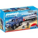  Playmobil 5187 POLICEJNÍ VŮZ S MOTOROVÝM ČLUNEM