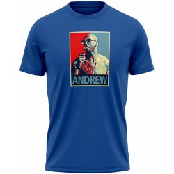 MemeMerch tričko Andrew royal blue