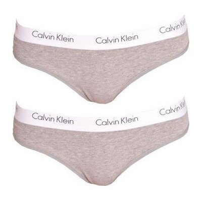 Calvin Klein šedé kalhotky 2 ks – Zboží Mobilmania