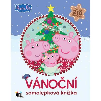 Prasátko Peppa vánoční samolepková knížka – Sleviste.cz