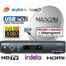 Set Mascom MC2600 HD + parabola 80 cm + monoblok