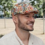 Göttmann Letní bavlněná bekovka Gottmann oranžová retro vzor Jackson 22-534 – Hledejceny.cz