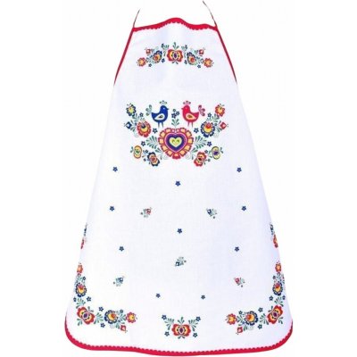 Forbyt Kuchyňská zástěra Folklor červená 64x76cm – Zboží Dáma