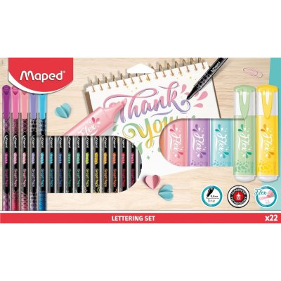Maped Maped 983719 Lettering set sada pro kreativní psaní 22 ks – Hledejceny.cz