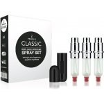 Travalo Classic HD Black plnitelný rozprašovač parfémů 3 x 5 ml + semišový váček dárková sada – Sleviste.cz