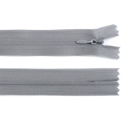 Spirálový zip skrytý šířka 3 mm délka 60 cm dederon Barva: 319 šedá kalná – Hledejceny.cz