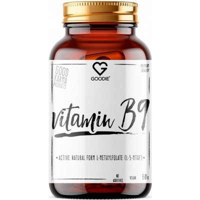 Goodie Vitamín B9 aktivní přirozená forma L-metylfolát L-5-MTHF 60 ks