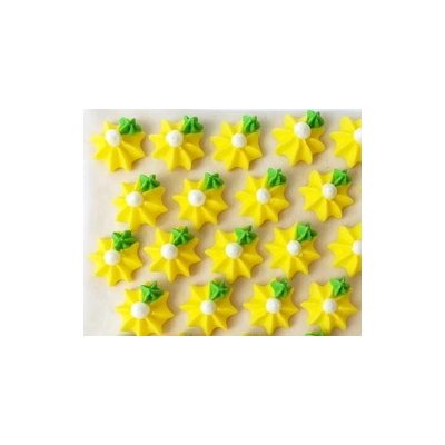 Cukrová ozdoba - KYTIČKY žluté – Zboží Dáma