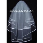 Bílý svatební závoj 75 cm – Zboží Dáma
