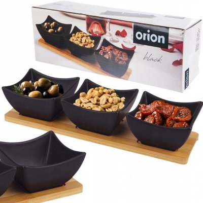 ORION Black Servírovací set misky s tácem 129202 – Hledejceny.cz