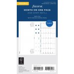 Filofax Měsíční kalendář 2026, měsíc/1 strana, Aj náplň osobních diářů A6 – Zboží Živě
