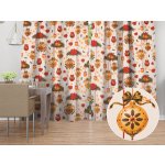 Biante bavlna závěs Sandra SA-810 Vánoční ozdoby na krémovém 150x220 cm – Hledejceny.cz