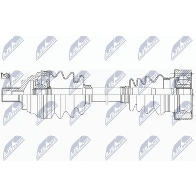 NTY NPW-VW-160 Hnací hřídel (NPW-VW-160) | Zboží Auto