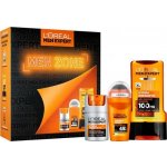 Sunkissed Travel Bag Skin Expert Men sprchový gel 100 ml + šampon na vlasy 100 ml + peeling na obličej 50 ml + tělové mléko 50 ml + kosmetická taštička dárková sada – Zboží Mobilmania