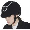 Jezdecká helma Equestro Helma jezdecká Velvet Frame černá silver