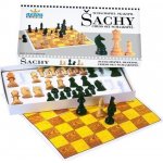 Šachy dřevěné společenská hra společenská hra v krabici – Zboží Živě