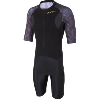 ZONE 3 Pánský Trisuit Zone3 Lava Short Sleeve - black/gold – Hledejceny.cz